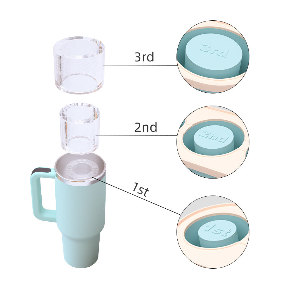 Molded Silicone Ice Ring Maker for Stanley Type Cups